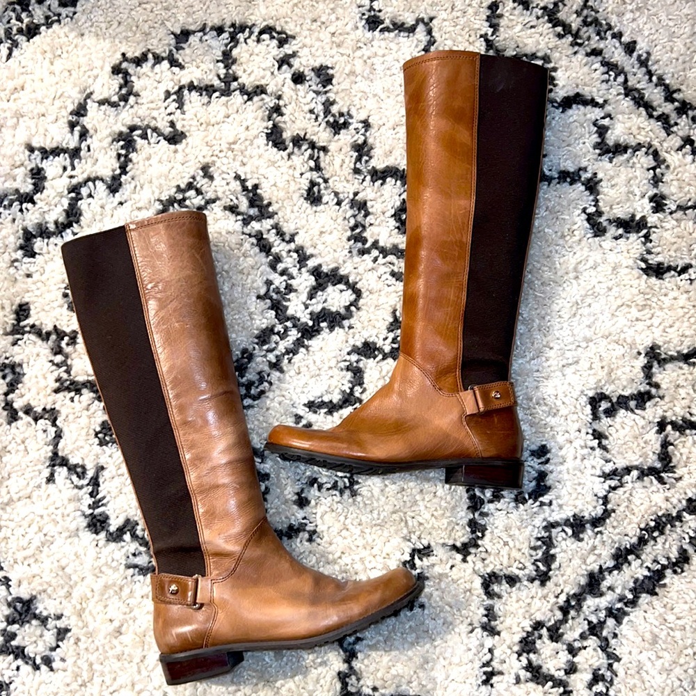 Stuart Weitzman Leather Knee-High Riding Boots Size 7